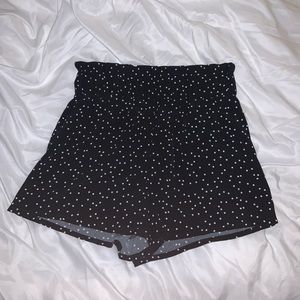 BLACK HIGH WAISTED SHORTS